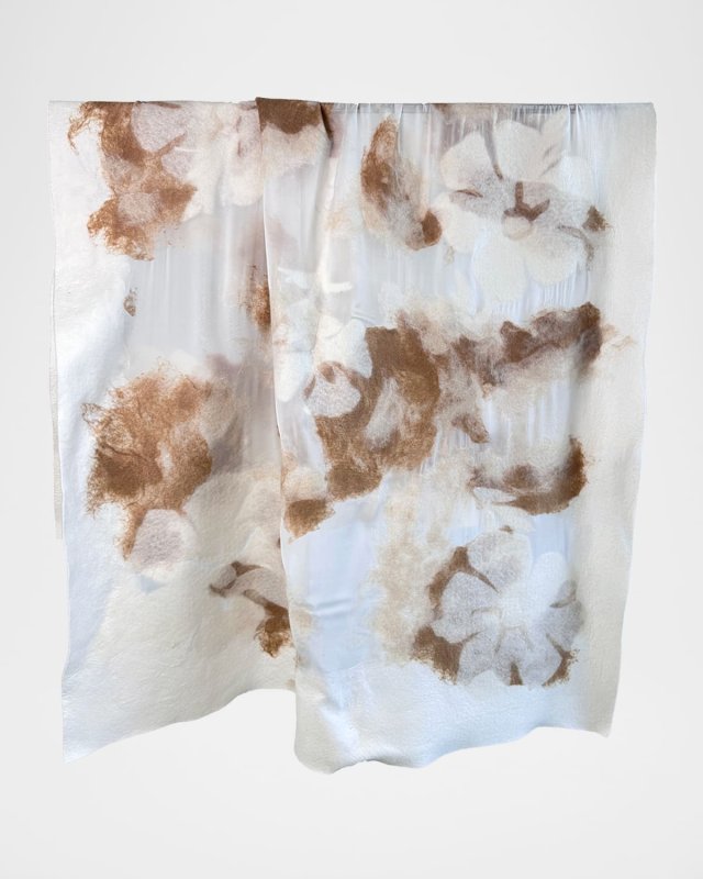 Tibetan Cashmere and Silk Felted Blanket